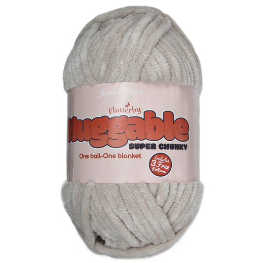 James C. Brett HUGGABLE Chenille Super Chunky: UG02 Bisque