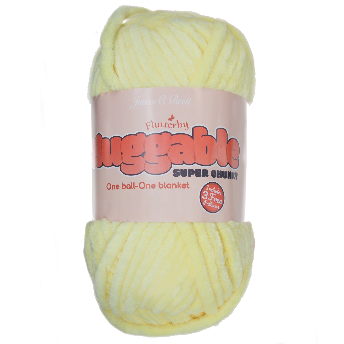 James C. Brett HUGGABLE Chenille Super Chunky: UG01 Yellow