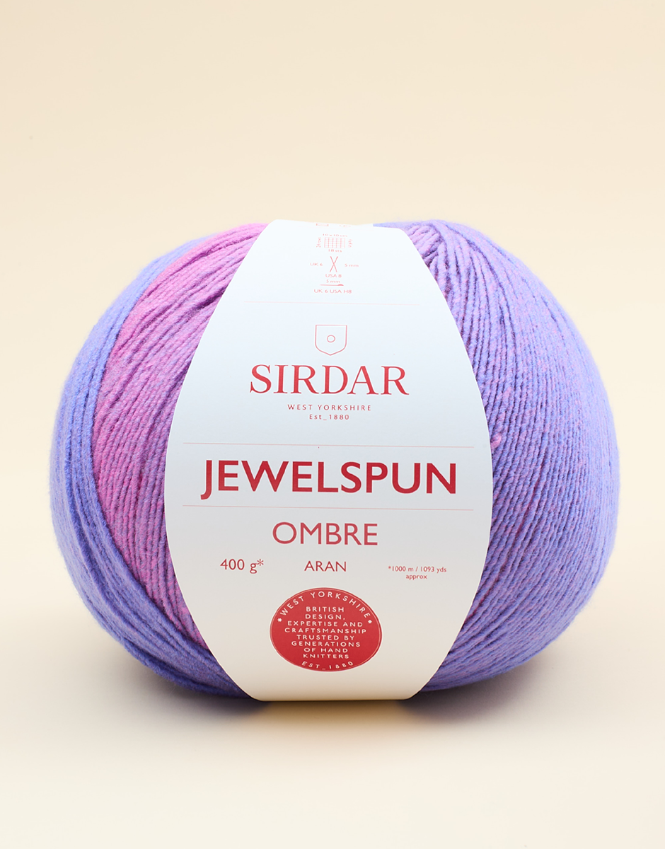 SIRDAR JEWELSPUN OMBRE ARAN - 400G - 1000m - 100% Acrylic