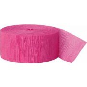 3 x Crepe Paper Rolls 81ft - Streamer Decoration Bunting 24 metres - Hot Pink