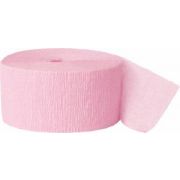 3 x Crepe Paper Rolls 81ft - Streamer Decoration Bunting 24 metres - Pastel Pink