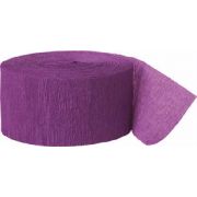 3 x Crepe Paper Rolls 81ft - Streamer Decoration Bunting 24 metres - Purple