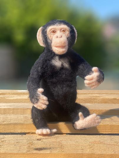 Chimp - Chico - Felting Kit - World Of Wool