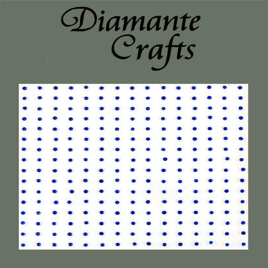 240 x 1mm Blue Self Adhesive Diamante