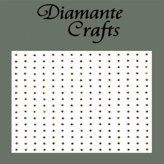 240 x 1mm Brown Self Adhesive Diamante