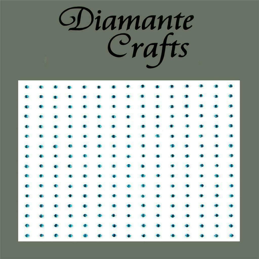 240 x 1mm Green Self Adhesive Diamante