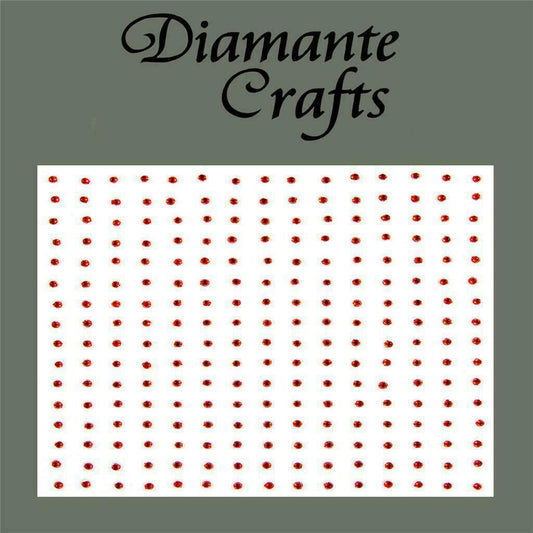 240 x 1mm Red Self Adhesive Diamante