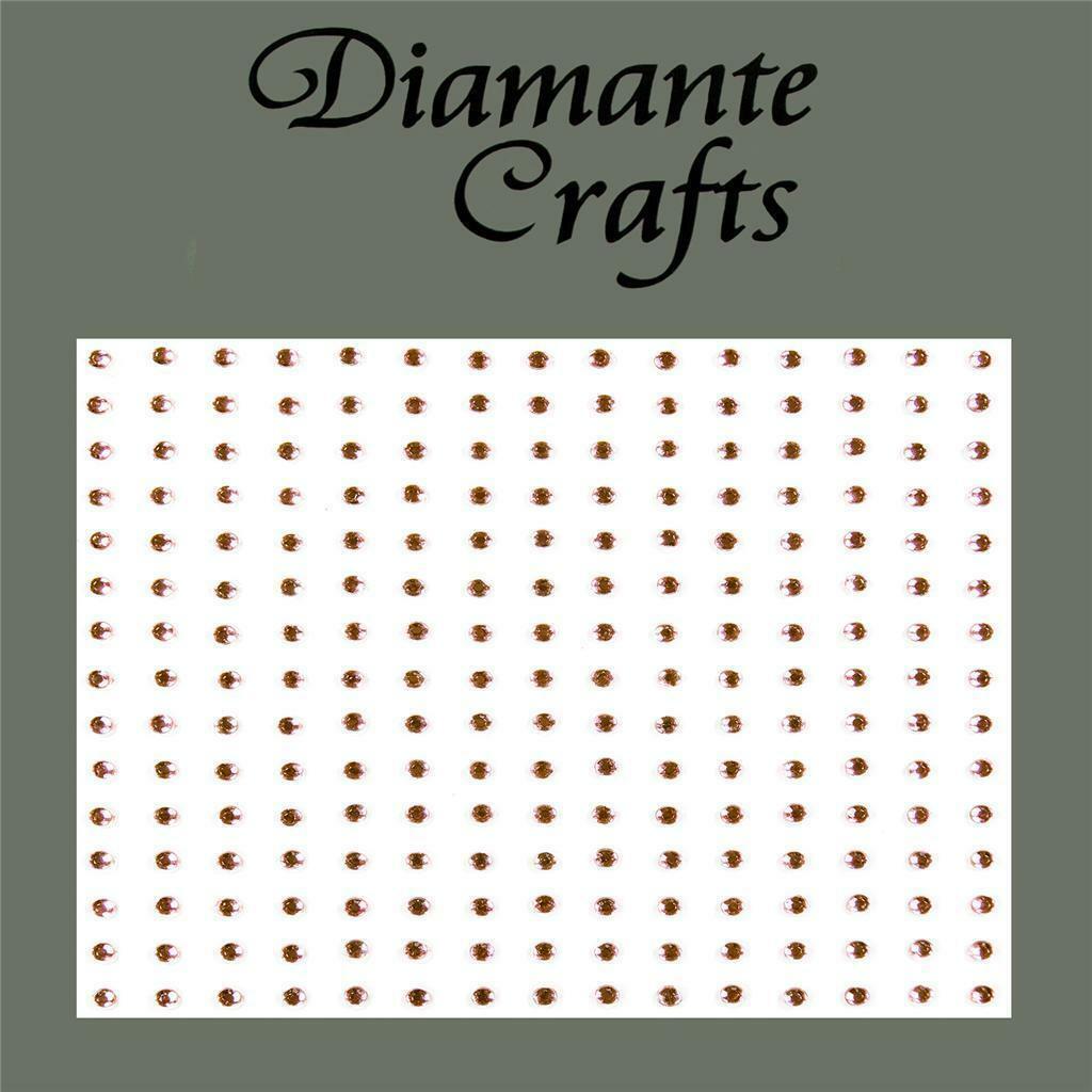 225 x 2mm Brown Self Adhesive Diamante