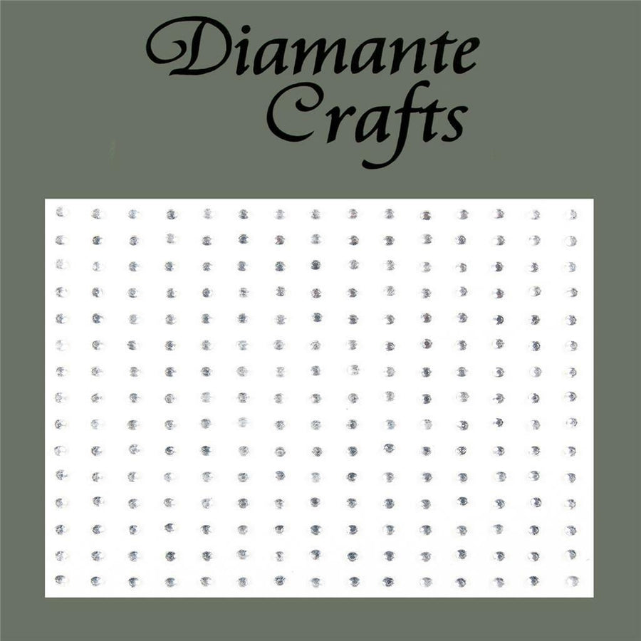 225 x 2mm Clear Self Adhesive Diamante