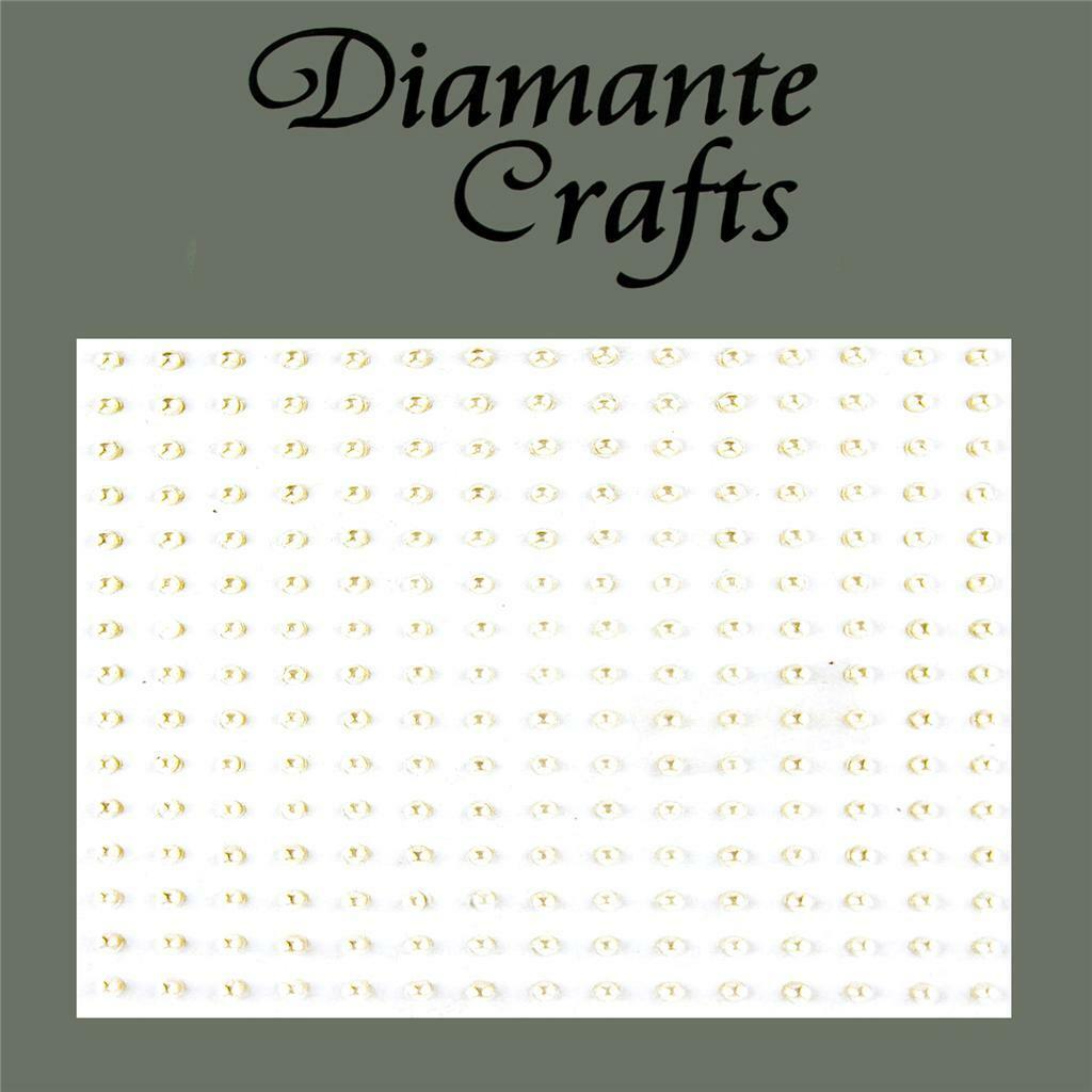 225 x 2mm Ivory Pearl Self Adhesive Diamante