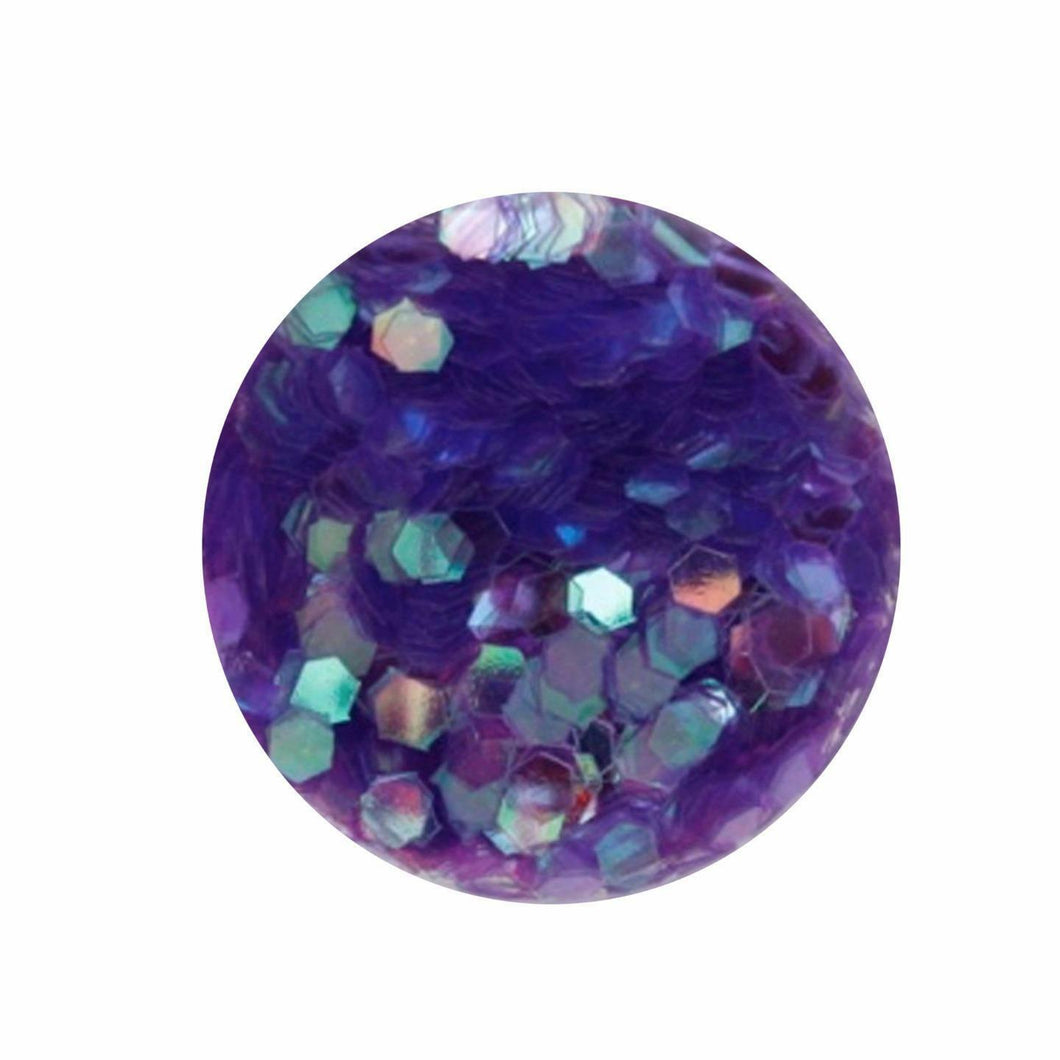2mm Purple Hexagon Glitter