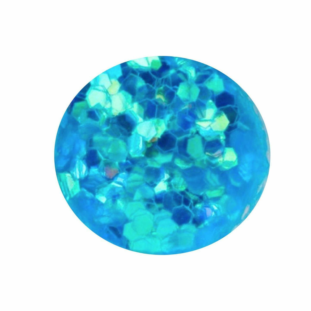 2mm Turquoise Hexagon Glitter