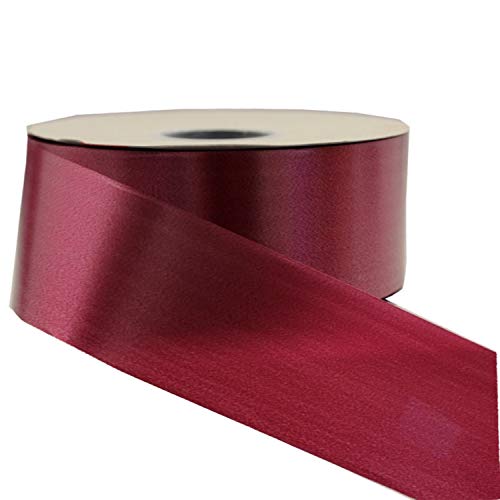 90m x 2" Roll Florist Ribbon - Burgundy