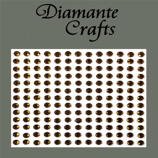 169 x 4mm Brown Self Adhesive Diamante