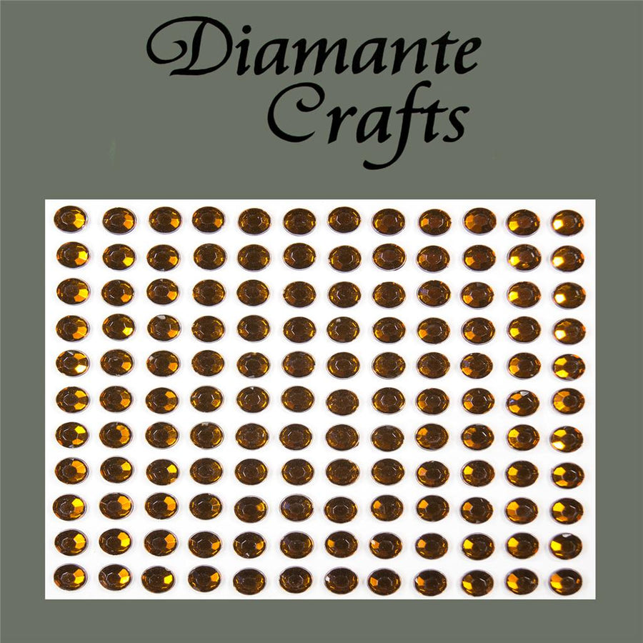 132 x 5mm Brown Self Adhesive Diamante