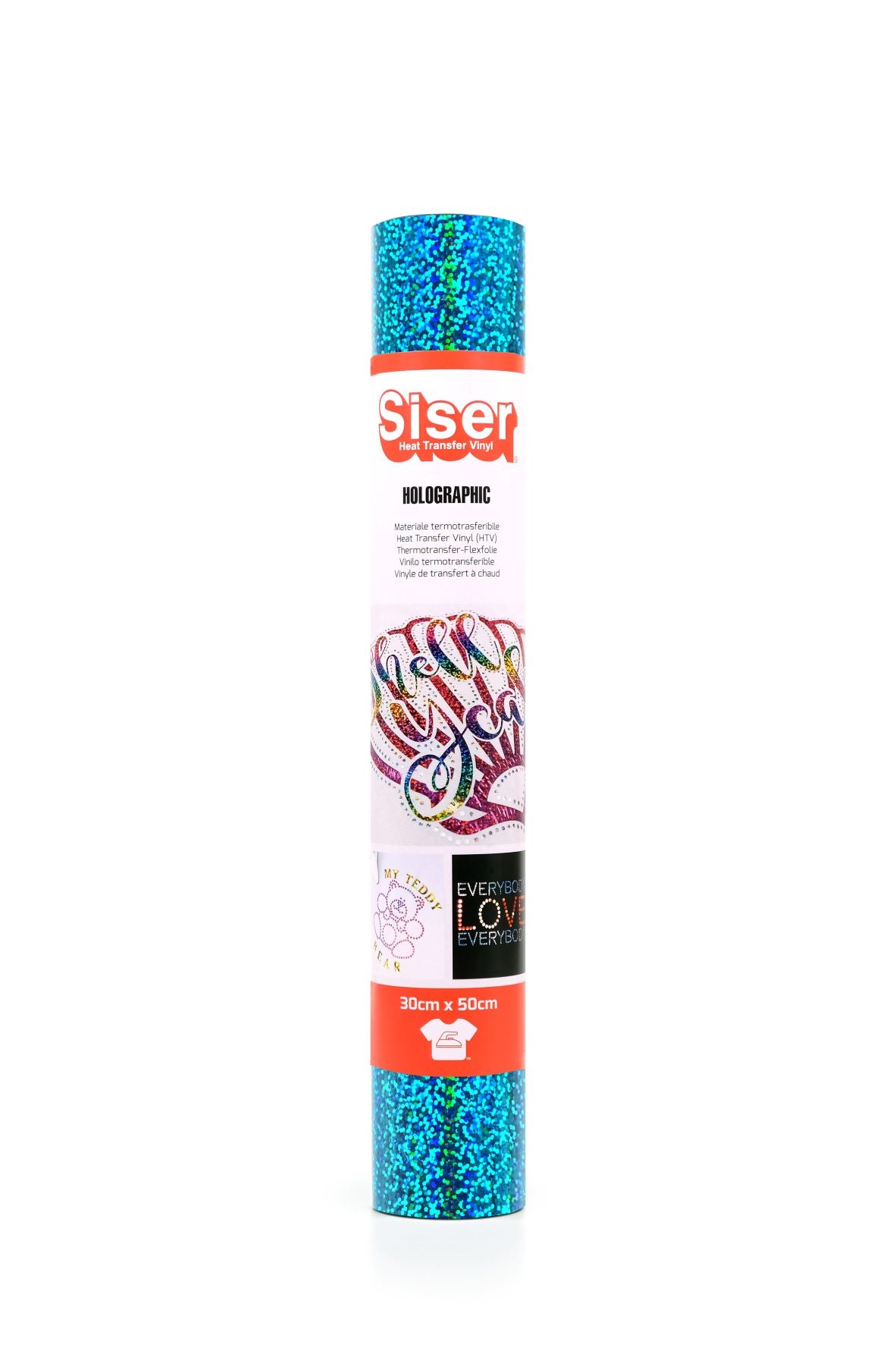 Mini Rolls Holographic 300 x 500 Siser EasyWeed - Aqua