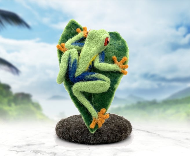 Fonzo The Frog - Needle Felting Kit - World of Wool