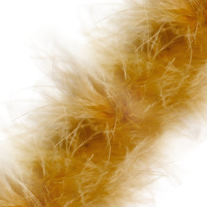 Marabou Swansdown Feather Trim - Gold