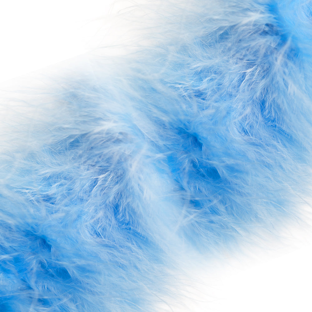 Marabou Swansdown Feather Trim - Blue
