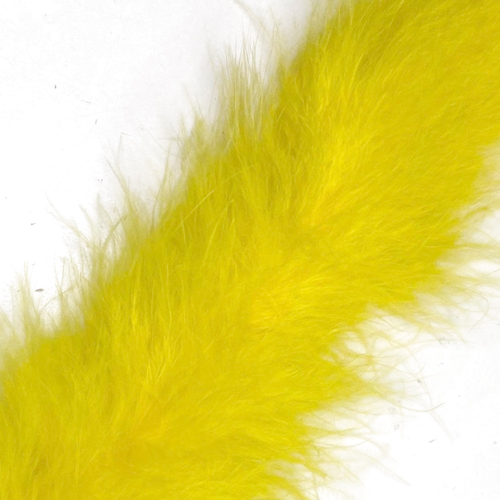 Marabou Swansdown Feather Trim - Yellow