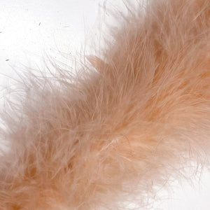 Marabou Swansdown Feather Trim - Light Brown