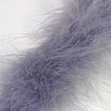 Marabou Swansdown Feather Trim - Light Grey