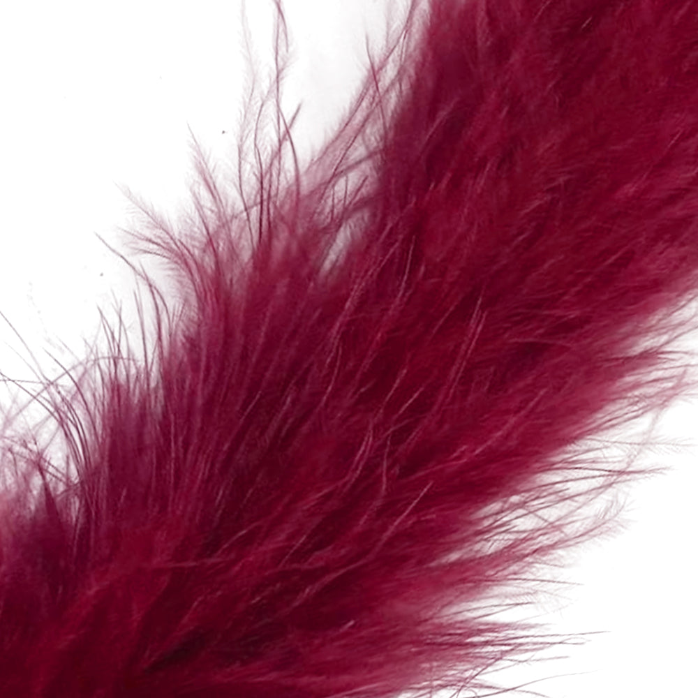 Marabou Swansdown Feather Trim - Burgundy
