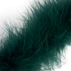 Marabou Swansdown Feather Trim - Dark Green
