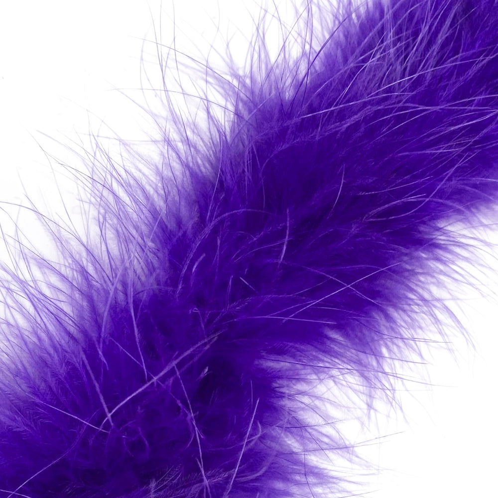 Marabou Swansdown Feather Trim - Purple