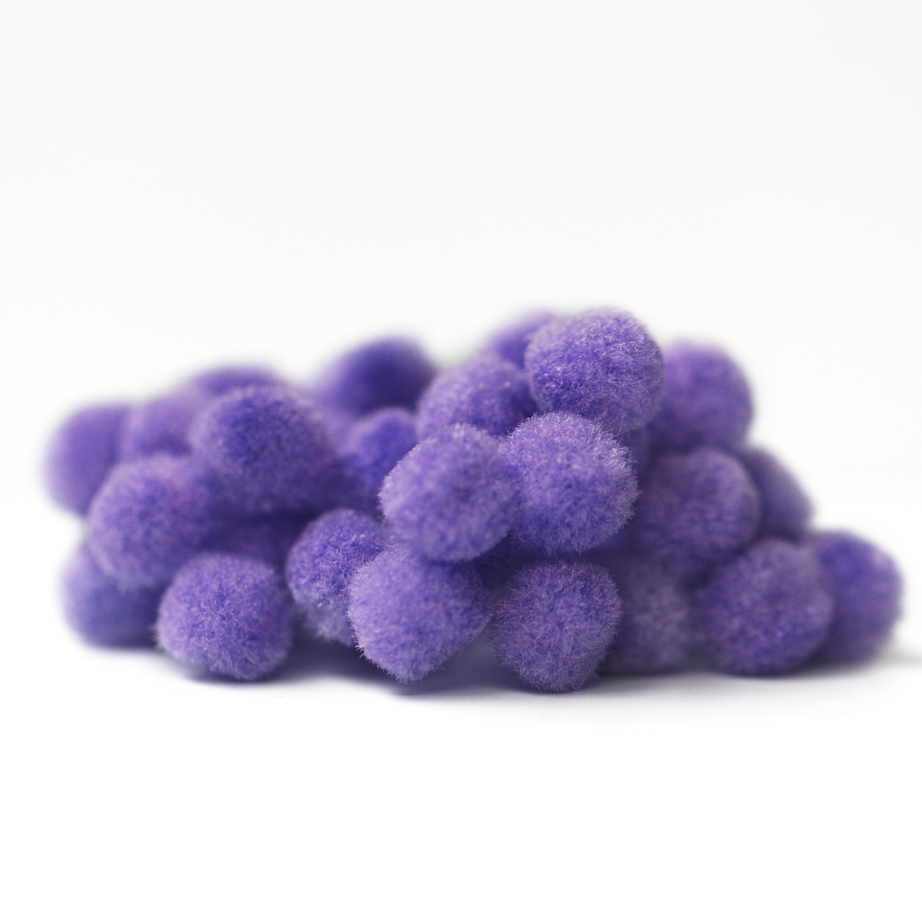 10mm Pom Poms 1cm - Lilac 50 Pack