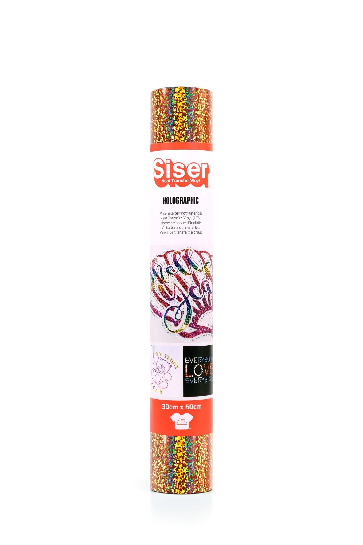 Mini Rolls Holographic 300 x 500 Siser EasyWeed - Orange