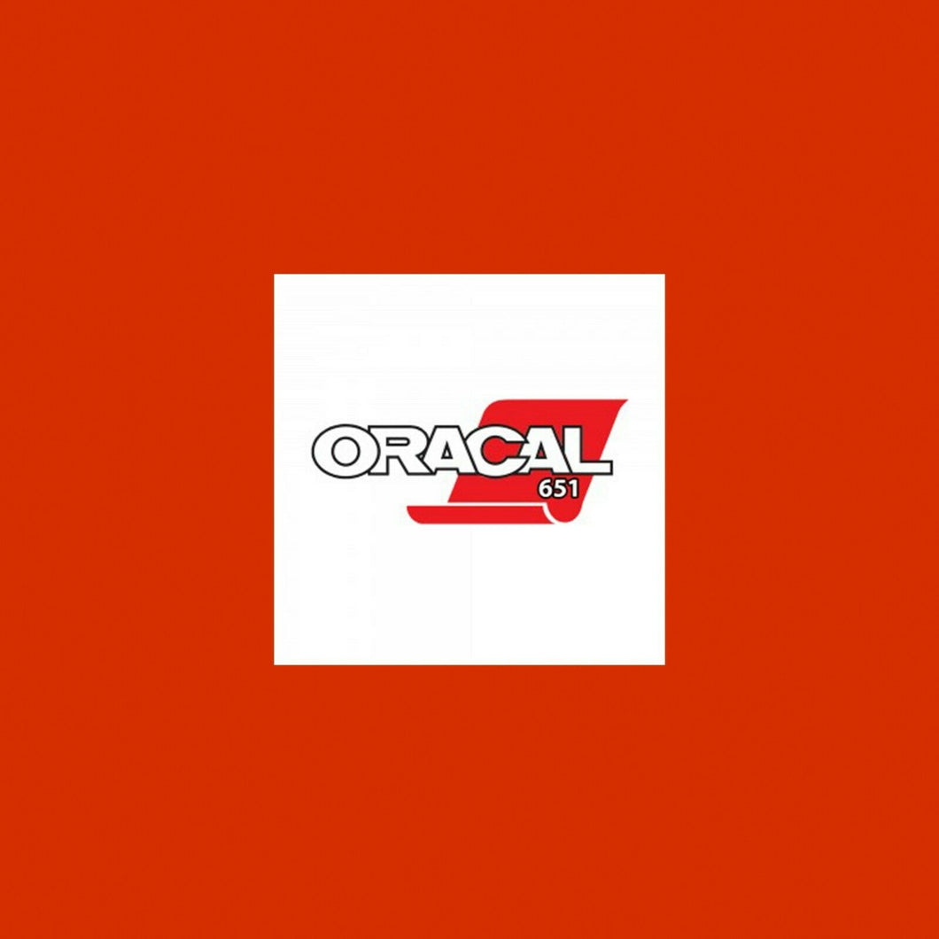Oracal 651 Gloss A4 Sheet - Orange Red