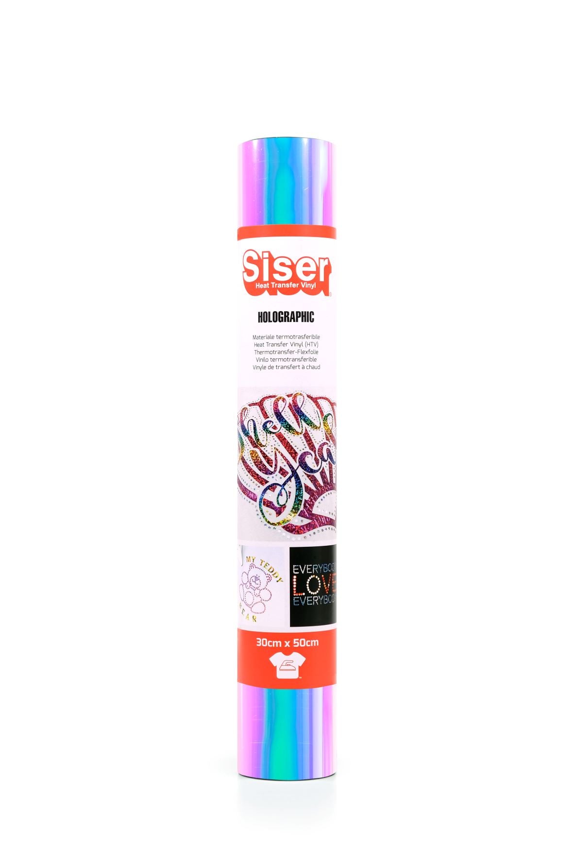 Mini Rolls Holographic 300 x 500 Siser EasyWeed - Rainbow Pearl