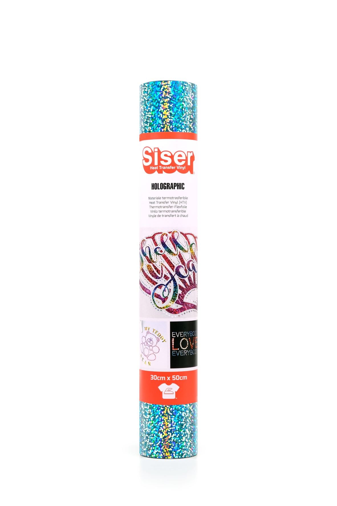 Mini Rolls Holographic 300 x 500 Siser EasyWeed - Sky Blue