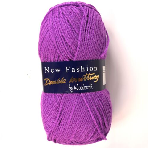 Woolcraft NEW FASHION DK Knitting Yarn Violet 718