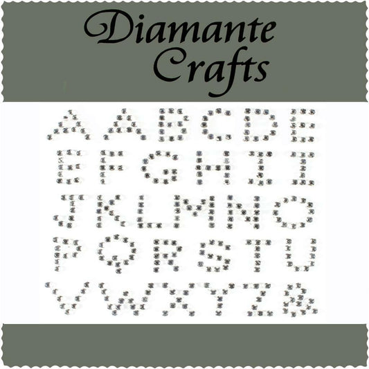 Diamante Alphabet Letters Self Adhesive Diamante UC