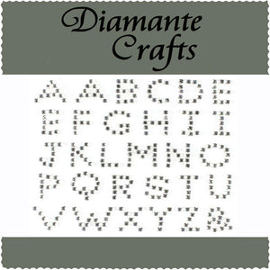 Diamante Alphabet Letters Self Adhesive Diamante UC