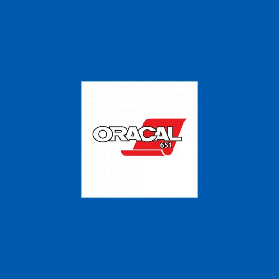 Oracal 651 Gloss A4 Sheet - Azure Blue