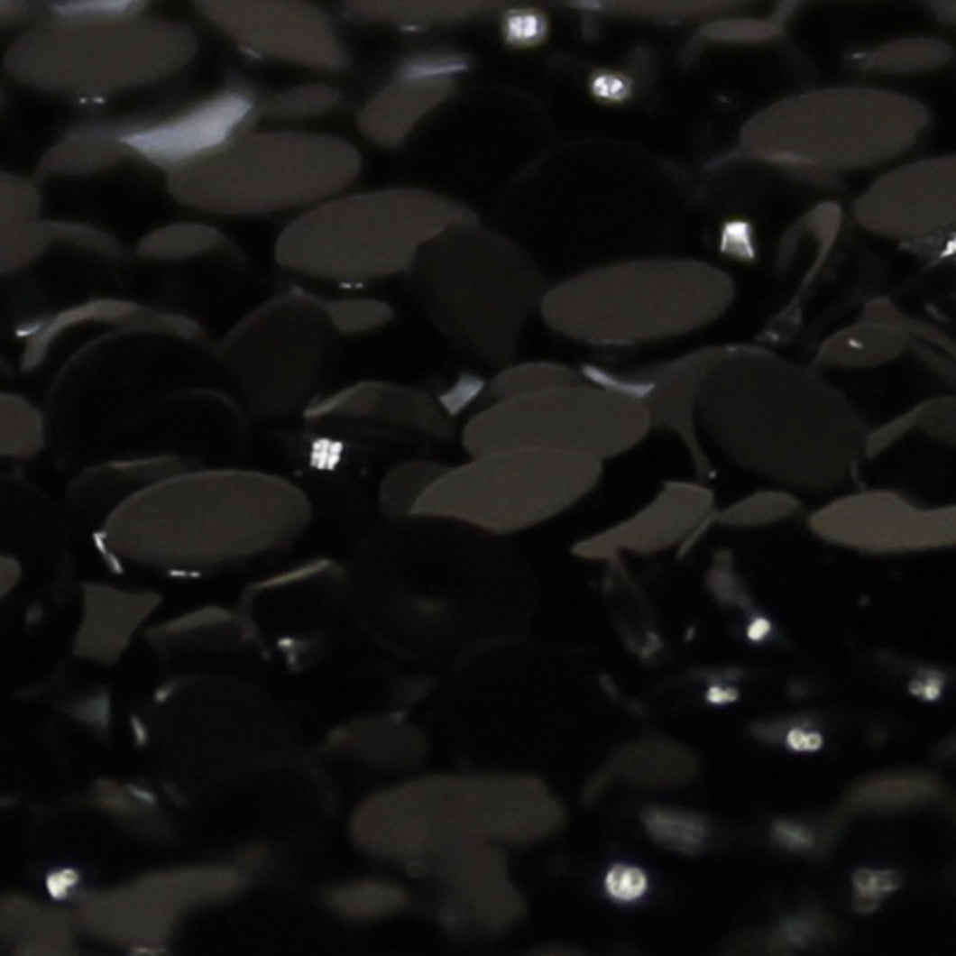 300 - 3mm Black Loose Flat Back Diamante's