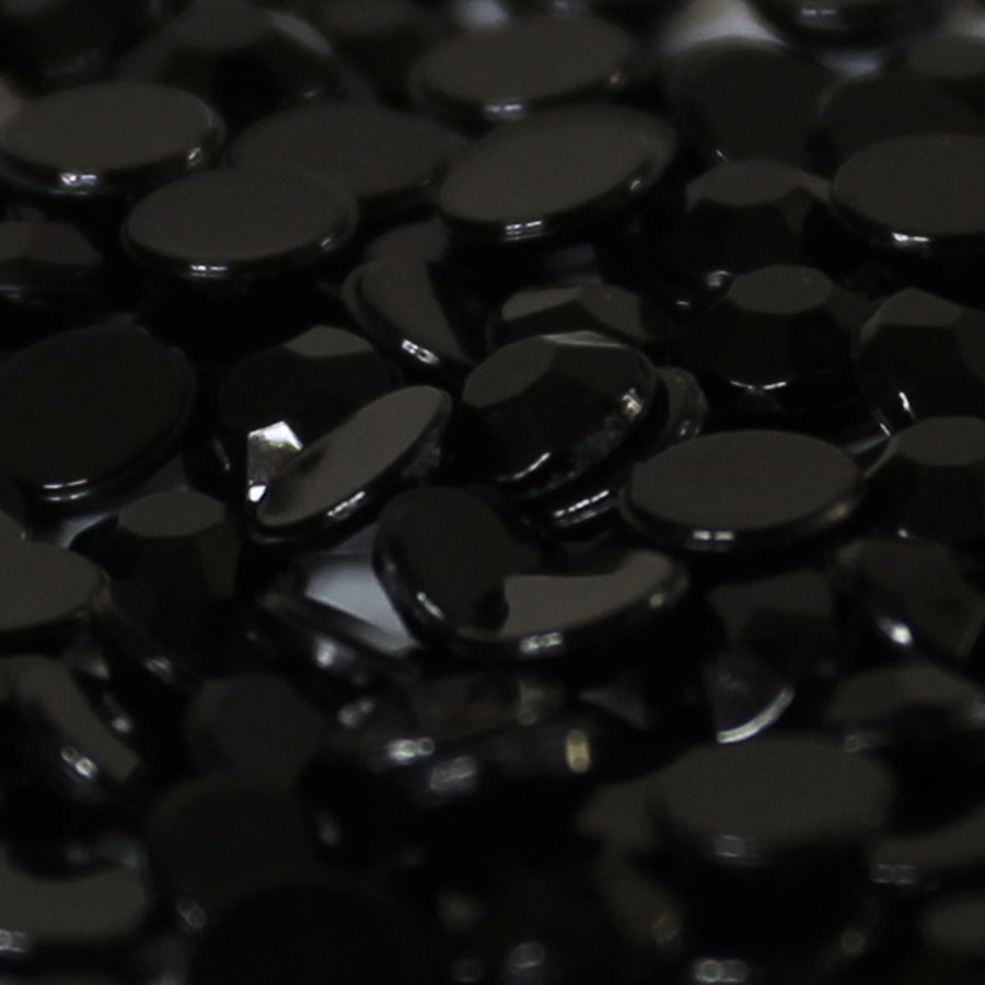 5mm Black Loose Flat Back Diamante