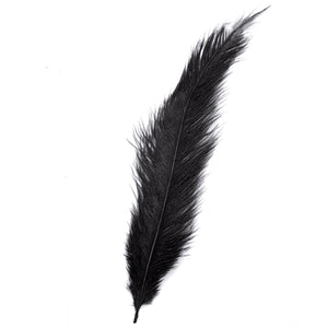Diamante Crafts Ostrich Feathers 10" - 12" / 25cm- 30cm - Plume Fluffy - Black