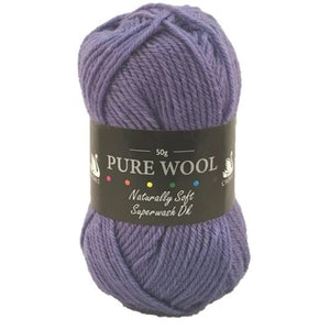 Cygnet PURE WOOL Knitting Yarn Bluebell 2156
