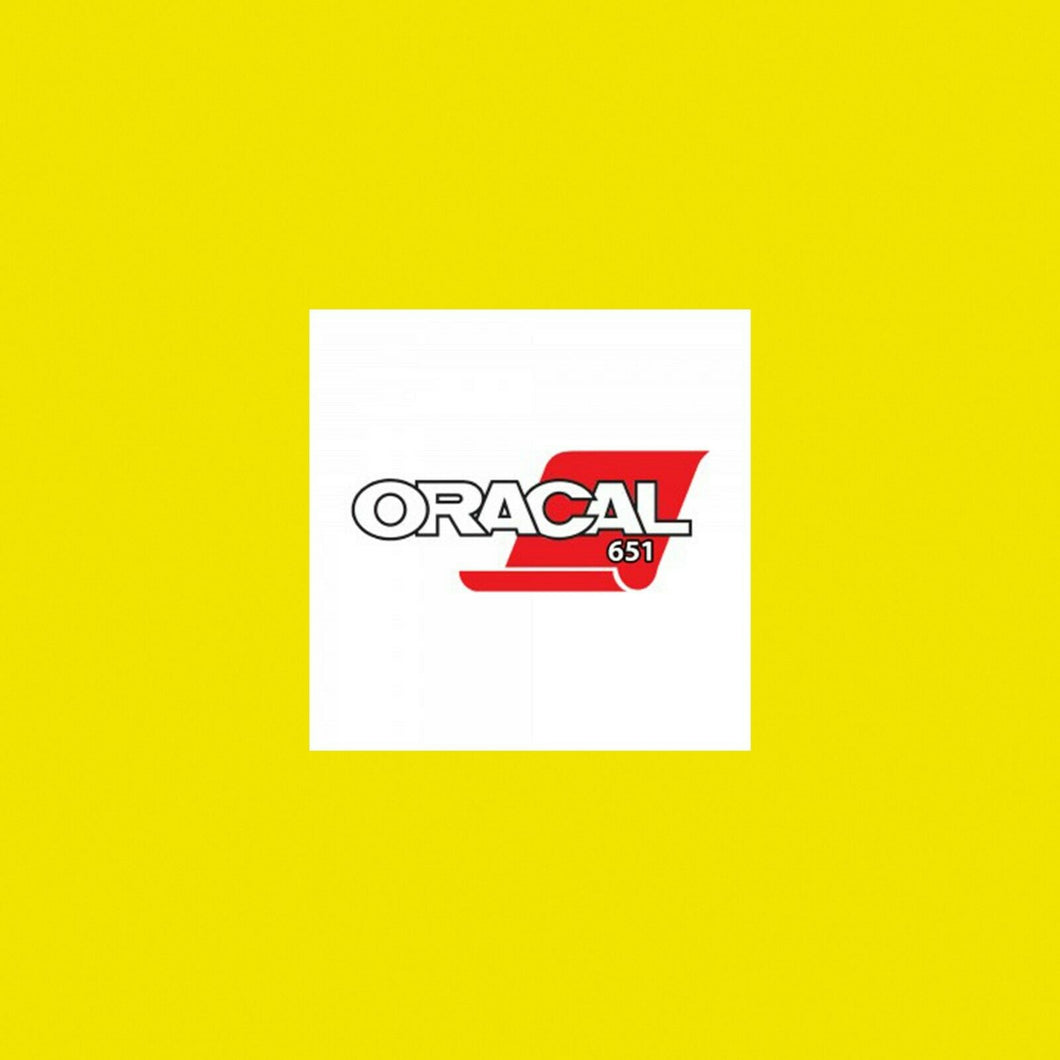 Oracal 651 Gloss A4 Sheet - Brimstone Yellow