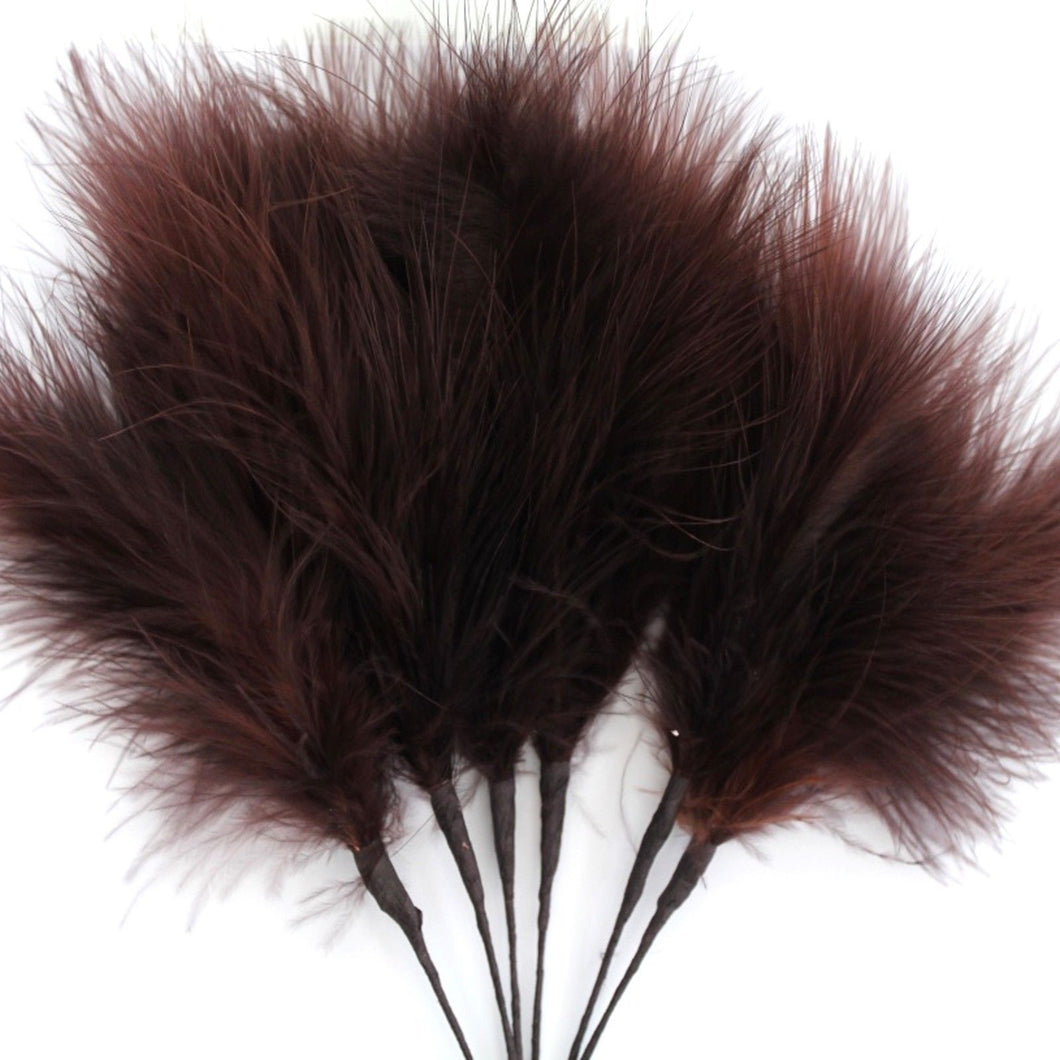 Brown Marabou Fluff Feathers