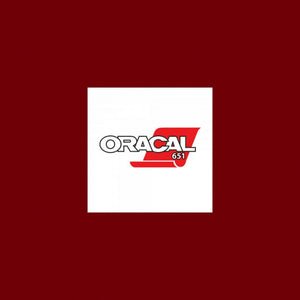Oracal 651 Gloss A4 Sheet - Burgundy Red
