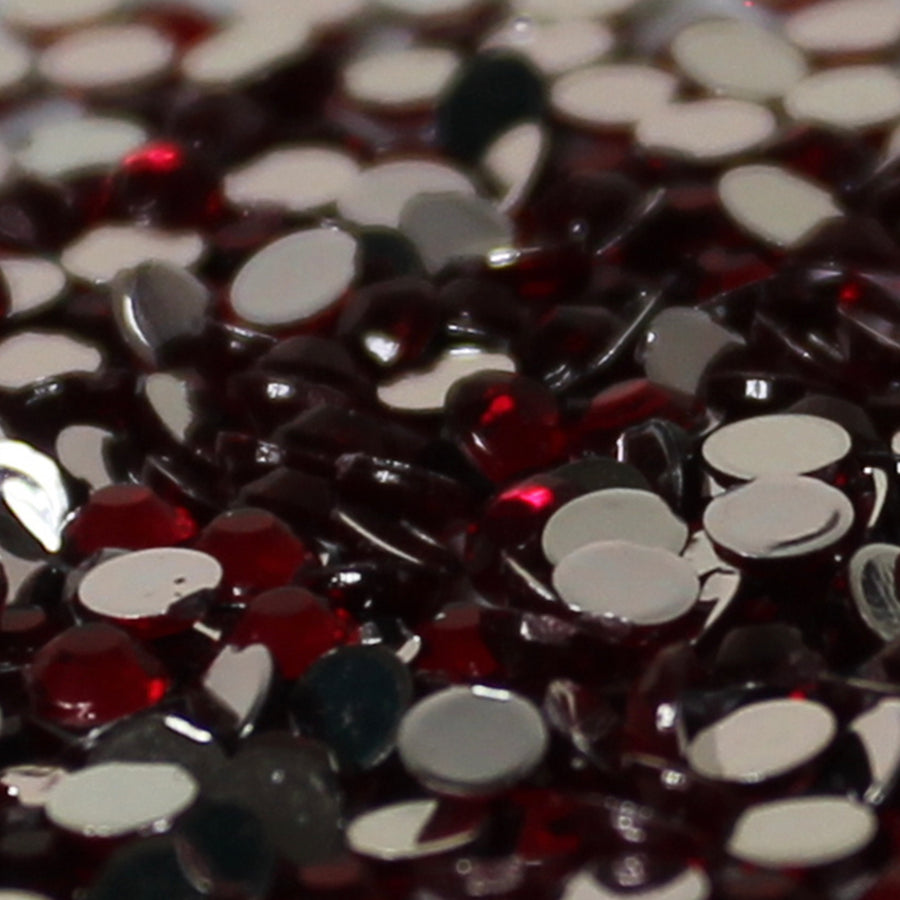 3mm Burgundy Loose Flat Back Diamante