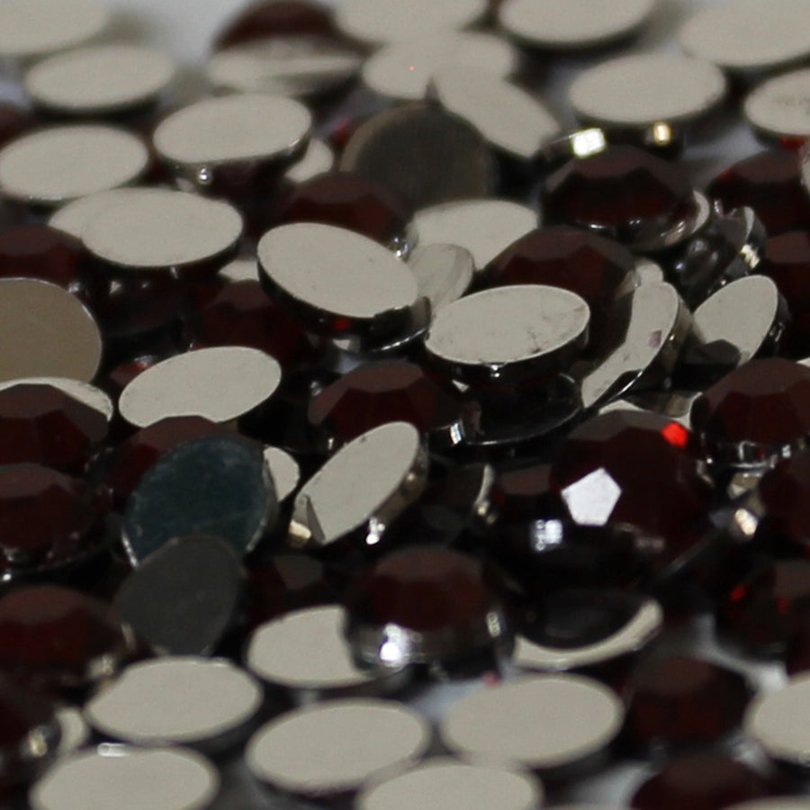 5mm Burgundy Loose Flat Back Diamante
