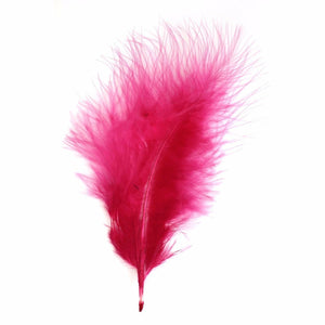 Cerise Marabou Feathers 8 - 13 cm
