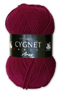 Cygnet ARAN Knitting Yarn Crimson 6964