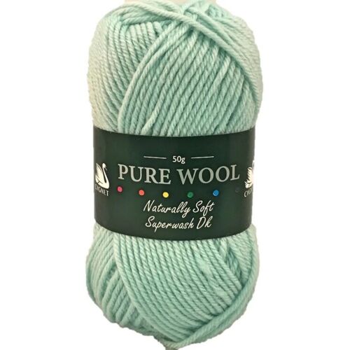 Cygnet PURE WOOL Knitting Yarn Duck Egg 4323